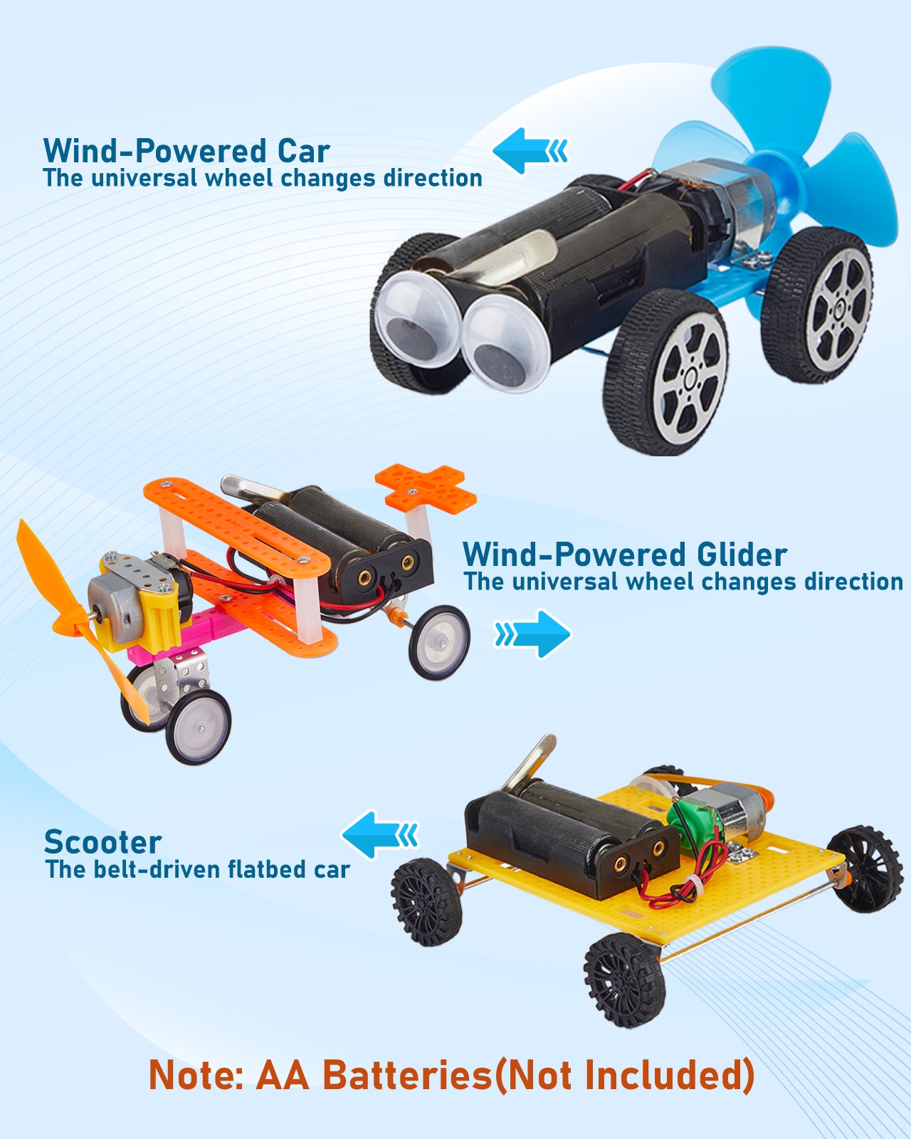 7-in-1 STEM Kit for Kids, Educational Science Kits for Kids Ages 8-12, Electronic Science Experiments STEM Projects Activities DIY Engineering Building Kit, Gifts for Boys & Girls