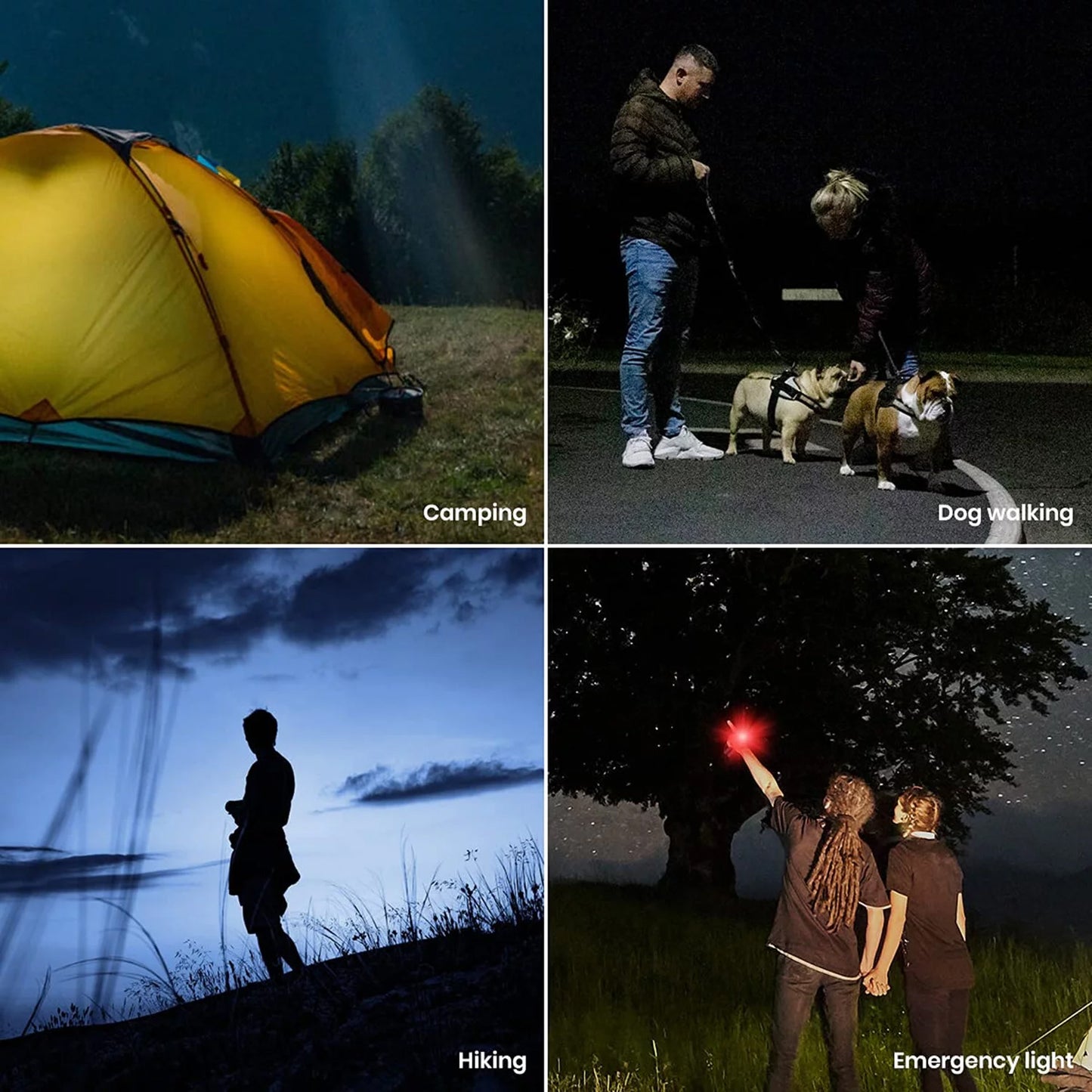 Zacro Rechargeable LED Flashlight High Lumens, Super Bright Flashlight with 7 Modes and COB Sidelight, LED Waterproof Handheld Flashlight for Emergencies, Camping, Home