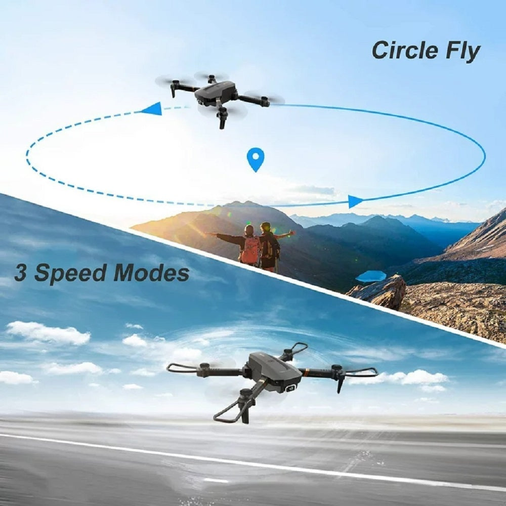 Zacro RC Drone with 1080P Camera for Adults and Kids, WiFi FPV Live Video RC Quadcopter for Beginners, 2 Batteries, Black