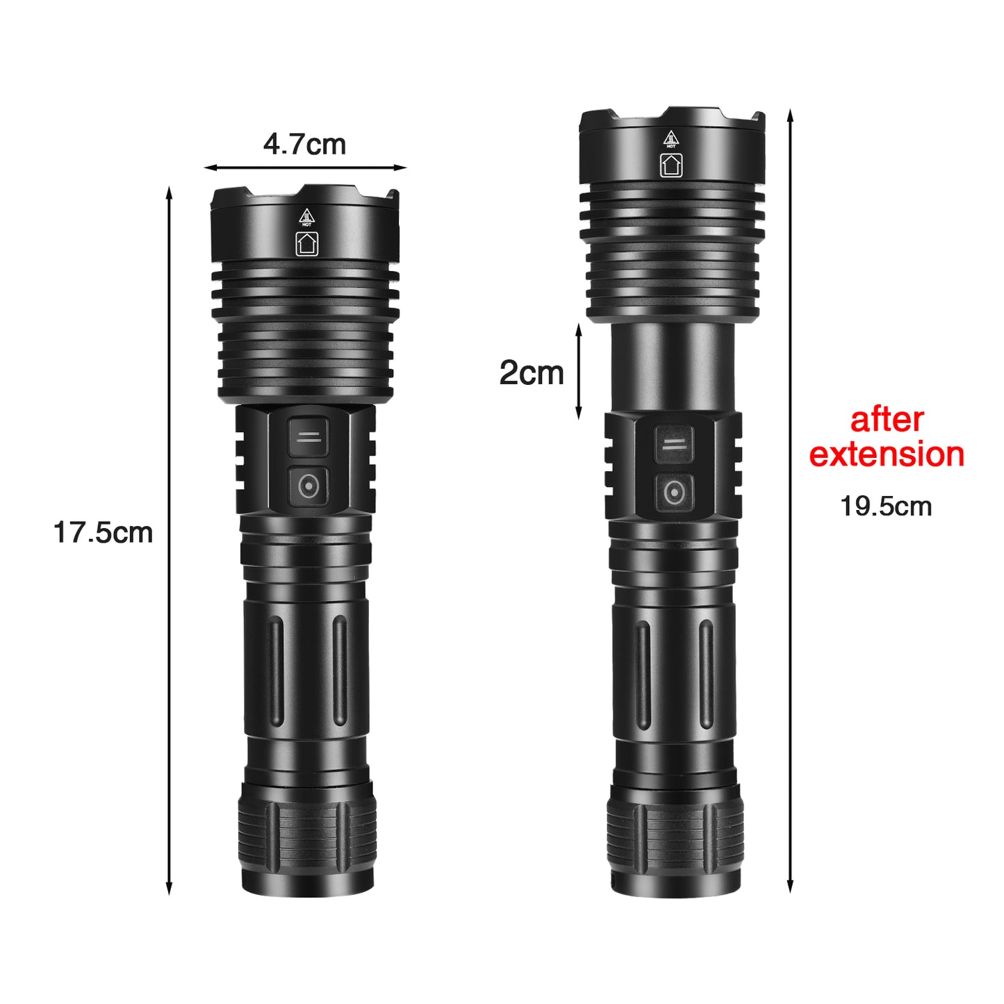 Rechargeable Flashlight High Lumens, Zacro Super Bright LED Flashlight with 6 Modes, Zoomable LED Waterproof Handheld Flashlight for Emergencies, Camping, Home