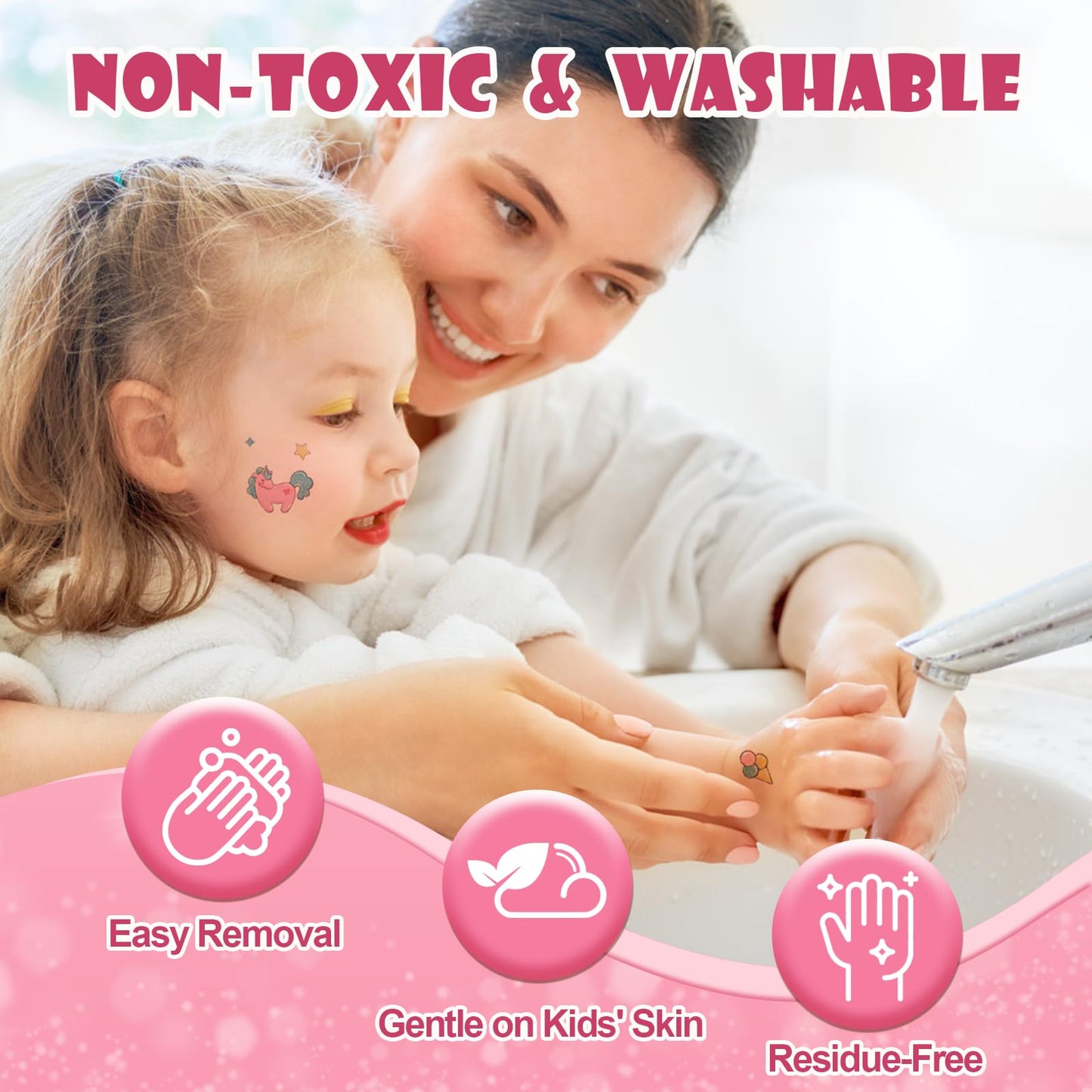 Kids Makeup Kit for Girl Toys, Washable Real Makeup Set with Unicorn Bag Girls Princess Play Make Up Toys Gift for 3 4 5 6 7 8 9 10 Years Old Girl