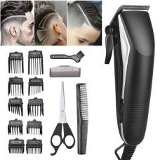 Hair Clippers, Self-Cut Beard Trimmer for Men Personal Hair Grooming Kit with 10 Hair Clipper Guards Corded Trimmer for Hair Cutting