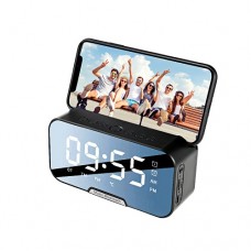 Wireless Bluetooth Speaker and Smart Alarm Clock, Super Bass Stereo Subwoofer Support Hands-free Calling