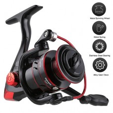 Lightweight 5.2:1 Gear Ratio Spinning Fishing Reel, Ball Bearings Baitcasting Fishing Reel