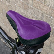 Zacro Comfort Bike Seat Cover, Gel Bicycle Saddle Cushion, Waterproof Sporty Soft Pad Saddle Seat Cover, Purple