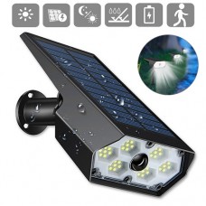 LED Solar Flood Light Outdoor Motion Sensor Security Wall Lights with 3 Modes, IPX65 Waterproof (2)