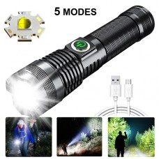 Powerful Rechargeable LED Flashlight, Rovtop 1000000 High Lumens Bright Tactical Flashlight for Emergency, Camping, Home（2）