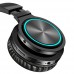 Noise Cancelling Headphones, Hi-Fi Stereo Wireless Bluetooth Headset, Over Ear Headphones Built-in Mic for PC / Cell Phones / TV - Black