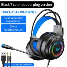 Gaming Headphones with Microphone, Noise Canceling Game Headset with Soft Memory Earmuffs for PC X-box PS4 Nin-tendo Switch