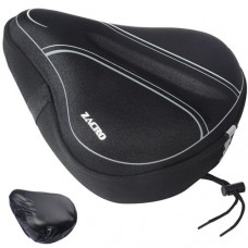 Zacro Bike Seat Cover Padded, Soft Gel Bike Saddle with Memory Foam Padding for Men Women, Comfortable Bike Seat Cushion Cover for Outdoor & Indoor