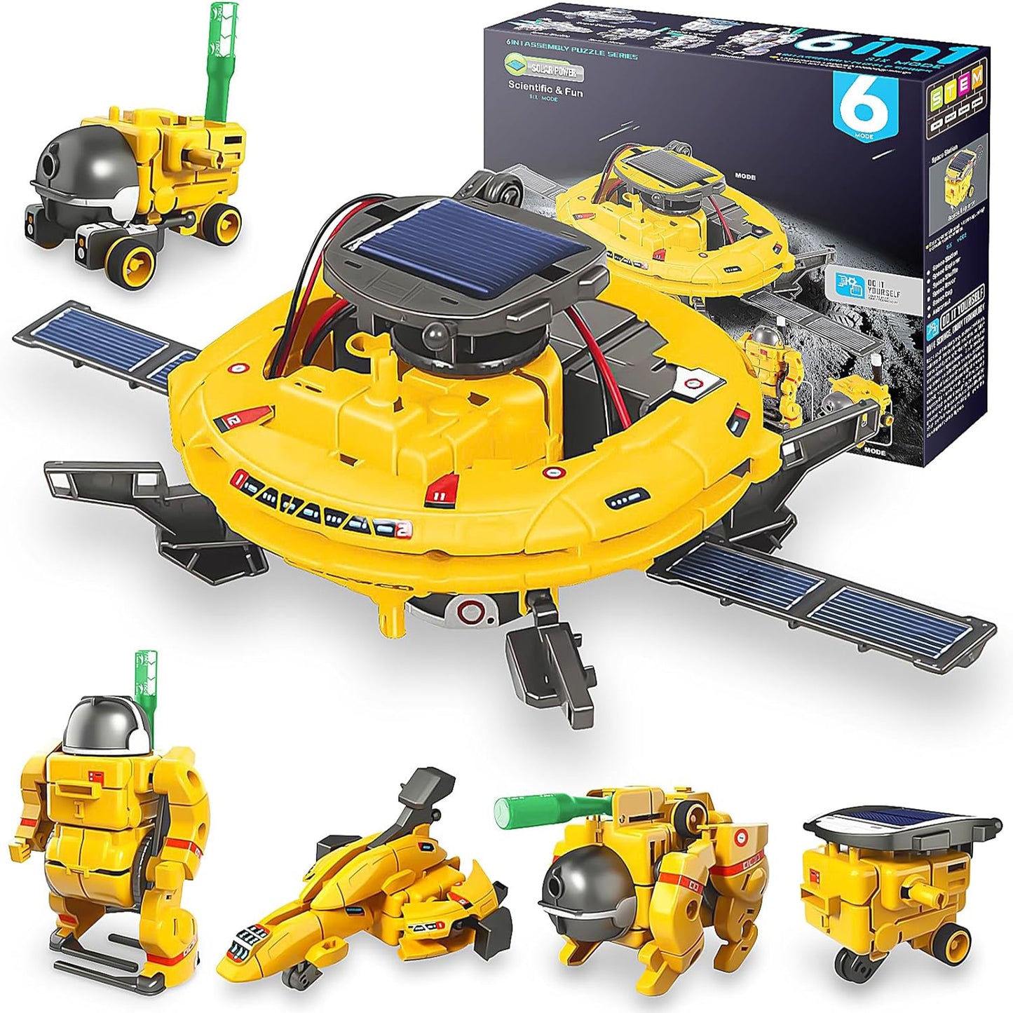 Lictin 6-in-1 Solar Robot Kit for Kids, STEM Toys Educational Science Kit, Building Robot Toys Birthday Gift for Boys Ages 6 7 8 9 10 11 12+