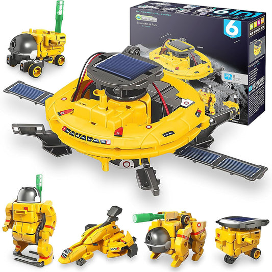 Lictin 6-in-1 Solar Robot Kit for Kids, STEM Toys Educational Science Kit, Building Robot Toys Birthday Gift for Boys Ages 6 7 8 9 10 11 12+