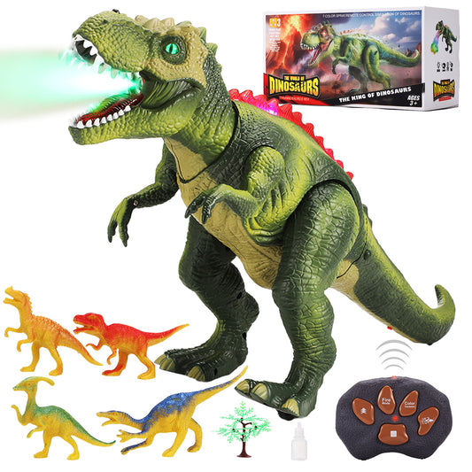 Remote Control Dinosaur Toy for Kids Boys, Big T-Rex Dinosaur Toy with Light and Realistic Roaring Sound, Walking Dinosaur Toy for Toddlers 3+ Years
