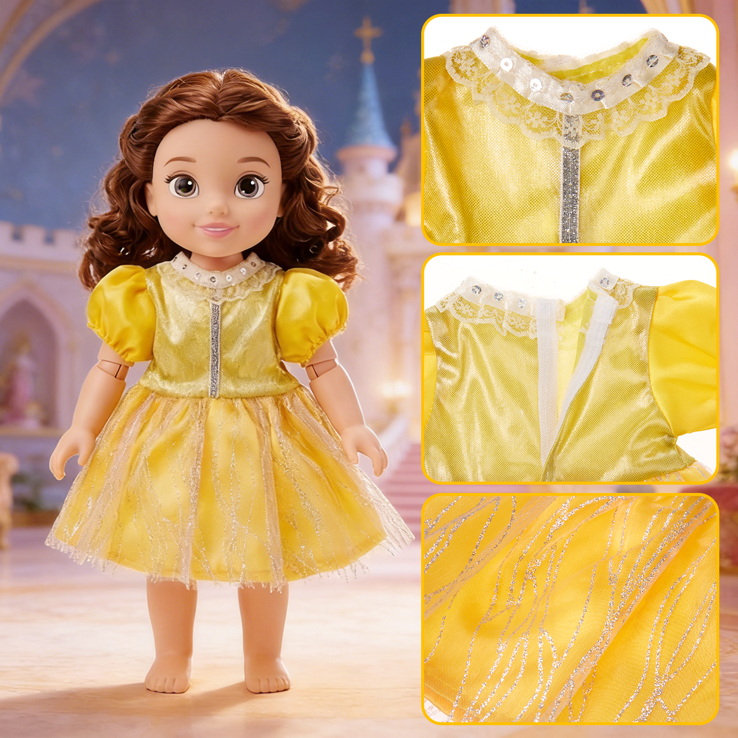 Zacro American 18 inch Doll Clothes Accessories Include Doll Clothes Princess Dress Outfit for 18 inch Dolls Gift for Girls