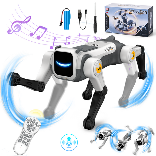 Lictin RC Robot Dog Toys for Kids, Remote Control Smart Interactive Robot Toys with Voice Control, Music & Dancing, Programmable Electronic Pet for Boys Girls Ages 6+