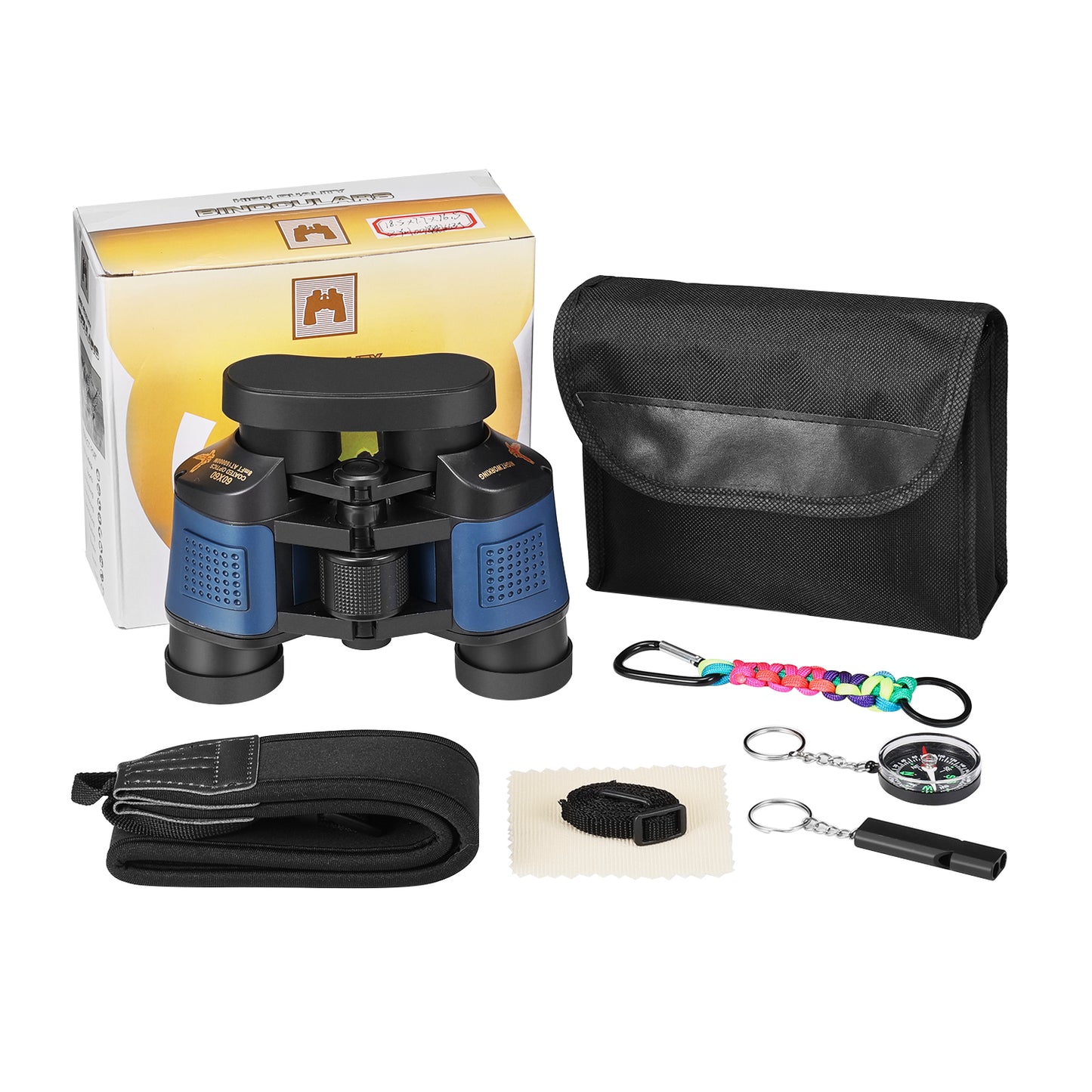 Zacro 60X60 Binoculars for Adults, High Power HD Binoculars with Low Light Night Vision, Professional Waterproof Binoculars with BAK4 Prism FMC Lens for Bird Watching Hunting Sightseeing