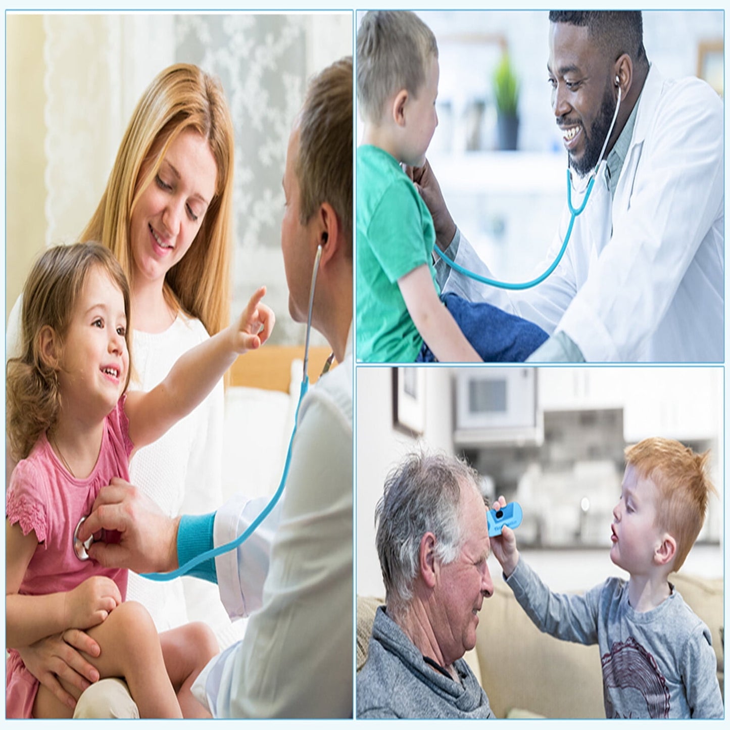 Anpro Doctor Kit for Kids, 43pcs Play Medical Kit Toy with Stethoscope and Doll for Boys Ages 3+
