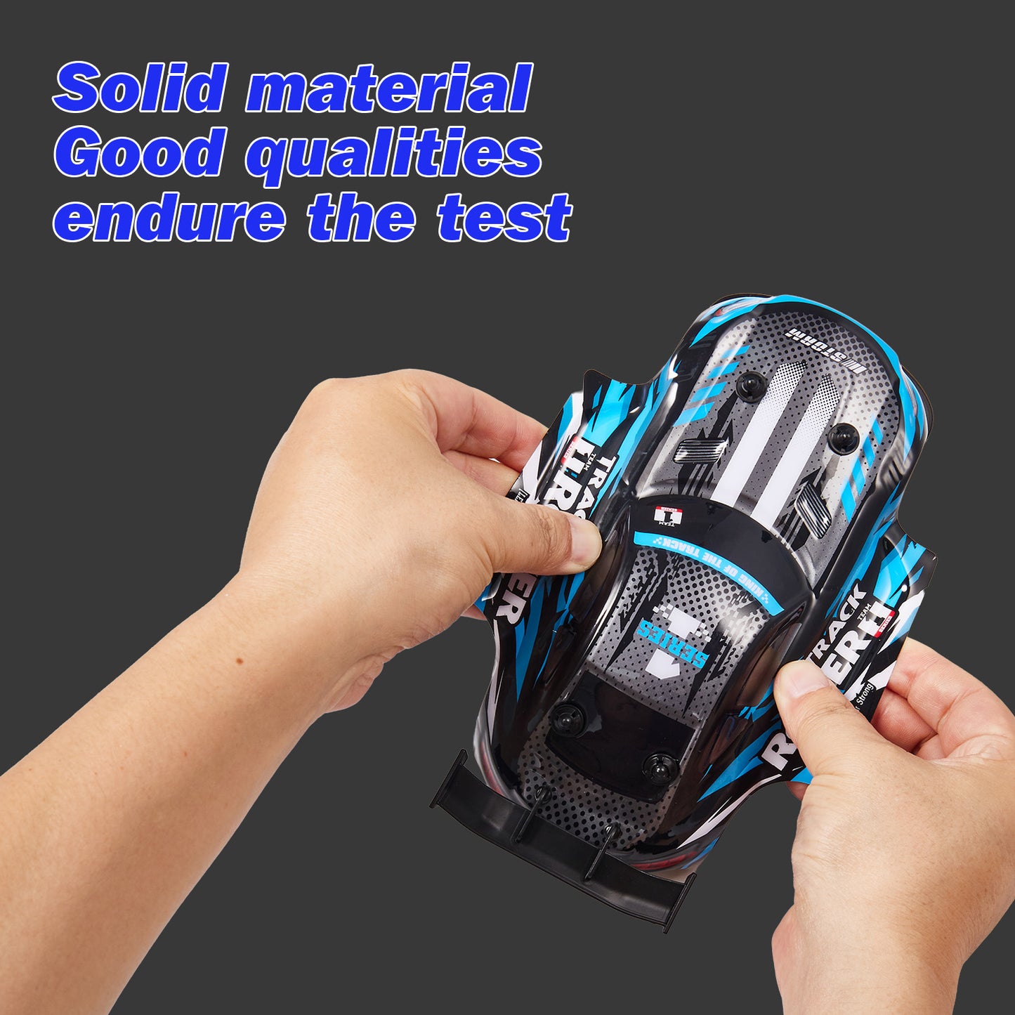 Anpro 1:24 Scale Drift RC Cars, 4WD Remote Control Car, High Speed Racing Vehicle with 2 Rechargeable Batteries, Speed Up to 30KM/H, Racing Sport Toy for Adults Boys Girls Kids