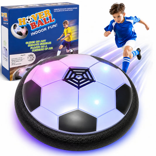 Lictin Hover Soccer Ball Toy for Kids, Air Power Football with LED Lights for Indoor/Outdoor Play, Floating Soccer Toys Gift for Boys Girls Ages 3-12