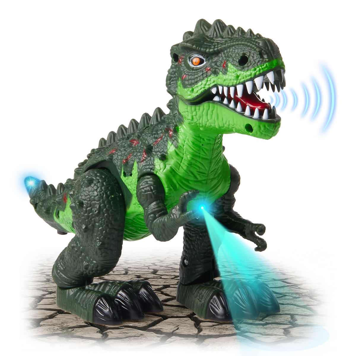 Walking Dinosaur,  Electric T-Rex with Light and Roaring Sound, Electric Walking Dinosaur Toys for Kids, Dinosaur Toy Gift for Boys and Girls, Green